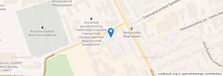 Mapa de ubicacion de Кофе-автомат en Rusland, Centraal Federaal District, Oblast Smolensk, Смоленский Район, Городской Округ Смоленск.