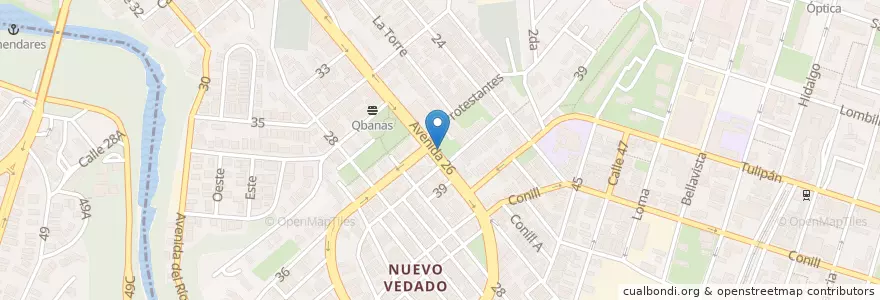 Mapa de ubicacion de Di Tú en キューバ, La Habana, Plaza De La Revolución.