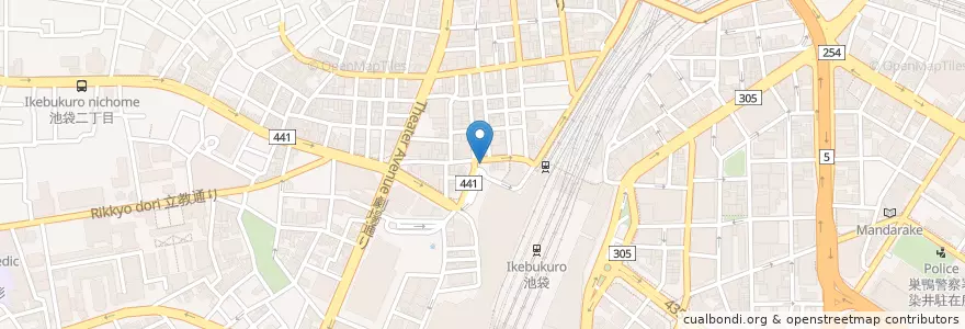 Mapa de ubicacion de 池袋駅西口交番 en Jepun, 東京都, 豊島区.