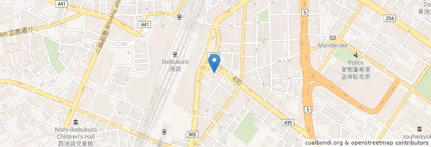 Mapa de ubicacion de マクドナルド en اليابان, 東京都, 豊島区.