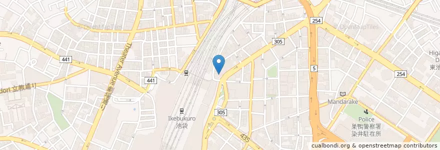 Mapa de ubicacion de マクドナルド en ژاپن, 東京都, 豊島区.