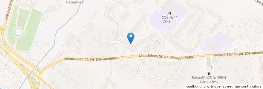 Mapa de ubicacion de Участковый пункт en Russie, District Fédéral De La Volga, Bachkirie, Городской Округ Уфа.