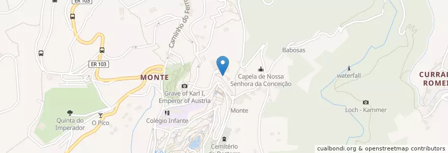 Mapa de ubicacion de Quinta do Monte Estalagem en البرتغال, Monte.