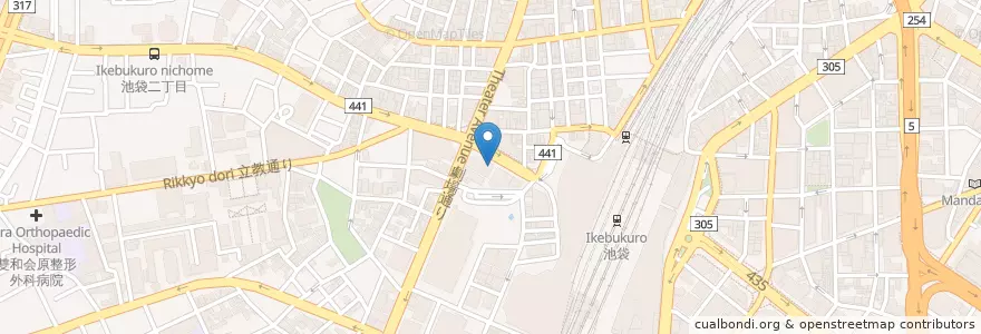 Mapa de ubicacion de 新生銀行 en Japón, Tokio, Toshima.