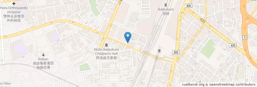 Mapa de ubicacion de 春日亭 en Japonya, 東京都, 豊島区.