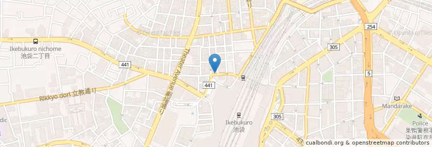 Mapa de ubicacion de 油そば 東京油組総本店 en 日本, 東京都, 豊島区.