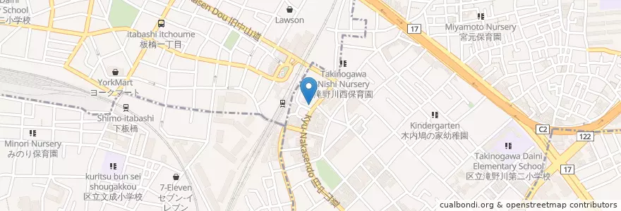 Mapa de ubicacion de マクドナルド en Japonya, 東京都, 北区.