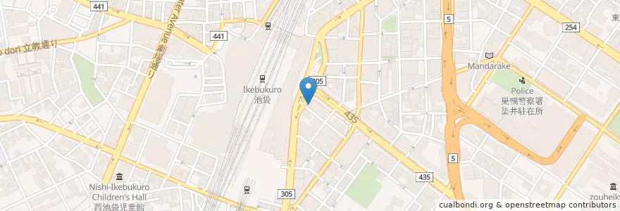 Mapa de ubicacion de マツモトキヨシ en 일본, 도쿄도, 豊島区.