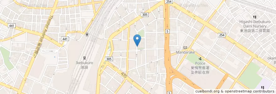 Mapa de ubicacion de ミスタードーナツ en Jepun, 東京都, 豊島区.