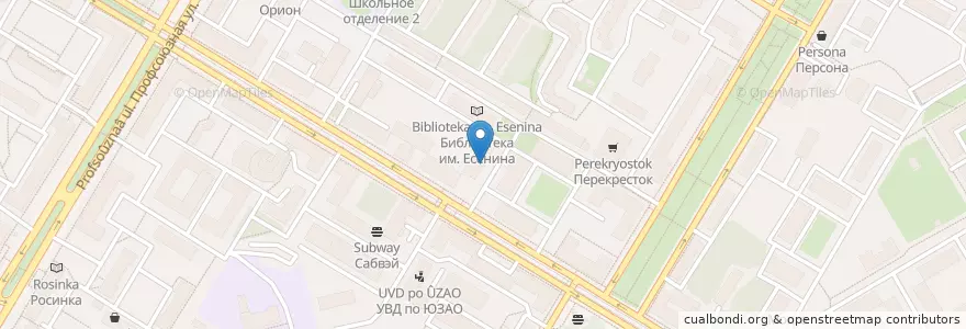 Mapa de ubicacion de Строительный колледж №38 en روسيا, Центральный Федеральный Округ, Москва, Юго-Западный Административный Округ, Академический Район.