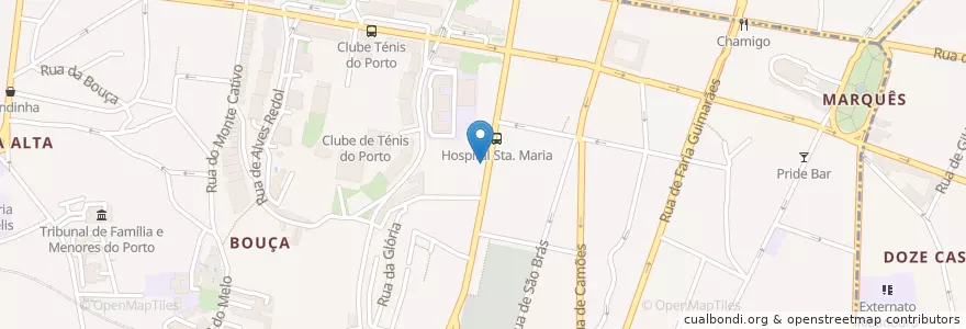Mapa de ubicacion de Farmácia da Lapa en ポルトガル, ノルテ, Área Metropolitana Do Porto, Porto, Porto, Cedofeita, Santo Ildefonso, Sé, Miragaia, São Nicolau E Vitória.