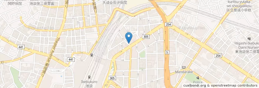Mapa de ubicacion de えるびす en Japonya, 東京都, 豊島区.