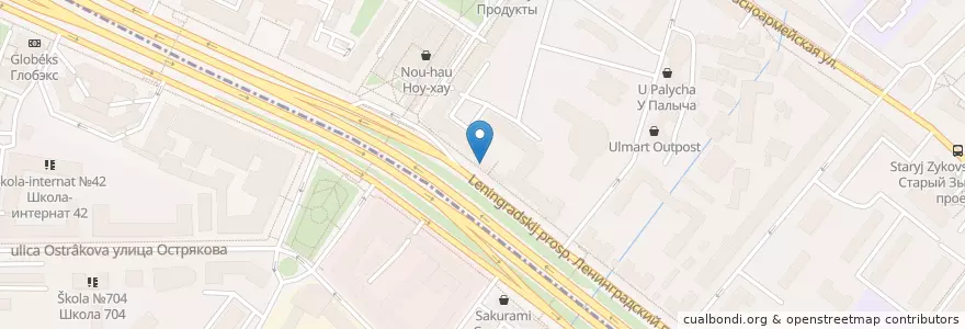 Mapa de ubicacion de VTB en Russia, Central Federal District, Moscow, Northern Administrative Okrug, Aeroport District.