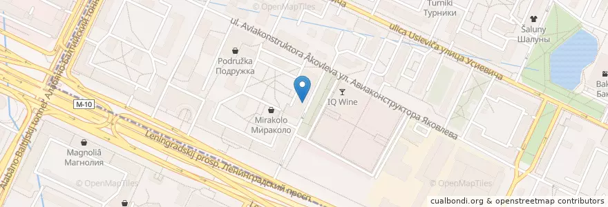 Mapa de ubicacion de Русский стандарт en Russia, Central Federal District, Moscow, Northern Administrative Okrug, Sokol District, Aeroport District.