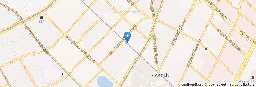 Mapa de ubicacion de KFC en الصين, خوبي, ووهان, 江汉区, 大智街道.