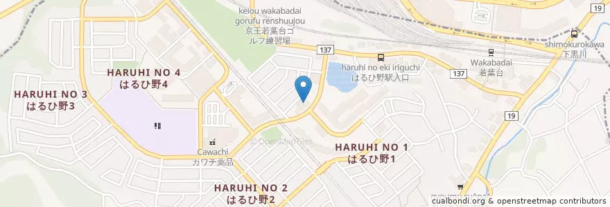 Mapa de ubicacion de リストランテ アベーテ en Japan, 神奈川県, 川崎市, 麻生区.