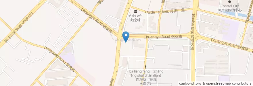 Mapa de ubicacion de 南山邮局 en Chine, Guangdong, Shenzhen, 南山区, 粤海街道.