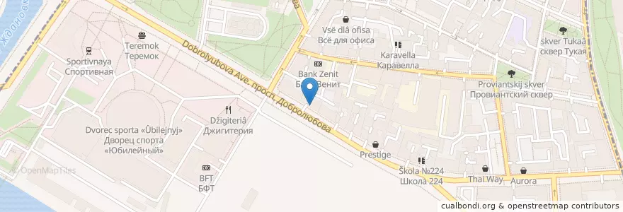 Mapa de ubicacion de Хачапурная en Russland, Föderationskreis Nordwest, Oblast Leningrad, Sankt Petersburg, Petrograder Rajon, Введенский Округ.