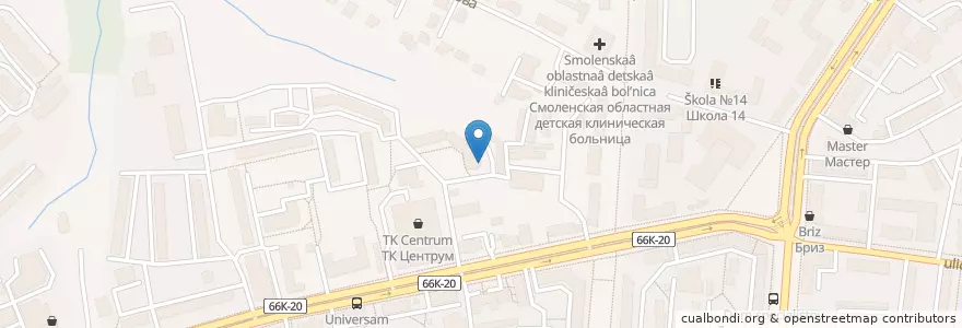 Mapa de ubicacion de Доктор Савин en Russie, District Fédéral Central, Oblast De Smolensk, Смоленский Район, Городской Округ Смоленск.