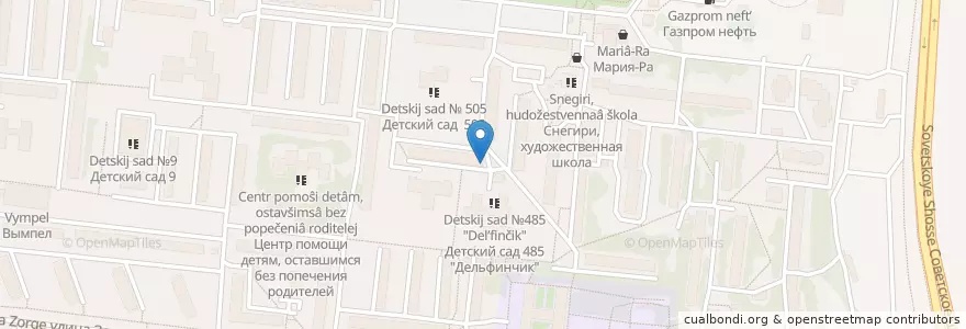 Mapa de ubicacion de Пламя en روسيا, Сибирский Федеральный Округ, نوفوسيبيرسك أوبلاست, Городской Округ Новосибирск.