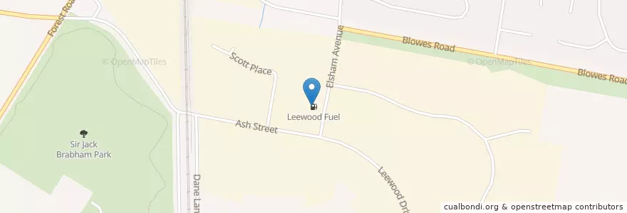 Mapa de ubicacion de Leewood Fuel en Australie, Nouvelle Galles Du Sud, Orange City Council.