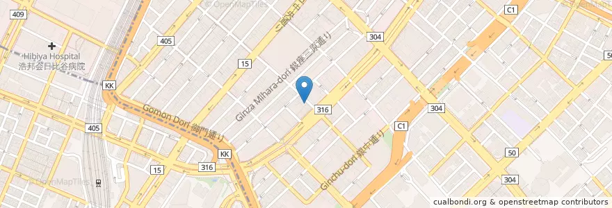 Mapa de ubicacion de すし栄本店 en 日本, 东京都/東京都.