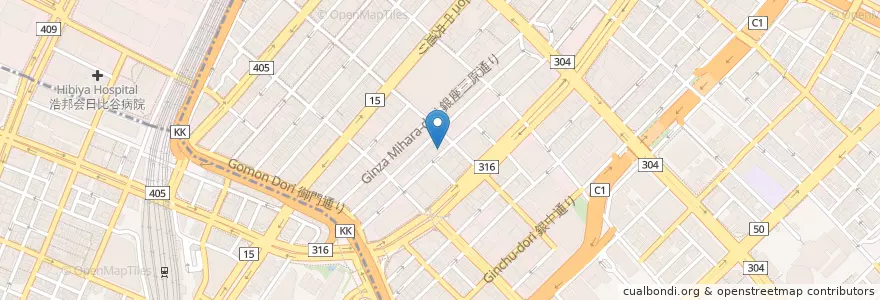 Mapa de ubicacion de 菊岡診療所 en 日本, 東京都.