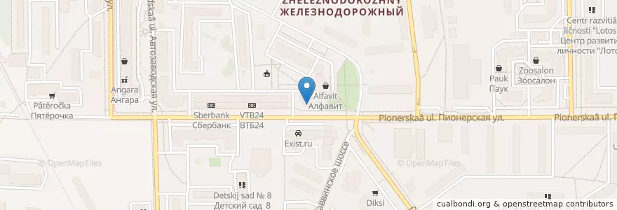 Mapa de ubicacion de Бир Хаус en 俄罗斯/俄羅斯, Центральный Федеральный Округ, 莫斯科州, Городской Округ Балашиха.