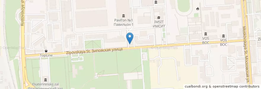 Mapa de ubicacion de Пиноккио Djan en روسیه, Южный Федеральный Округ, Краснодарский Край, Городской Округ Краснодар.