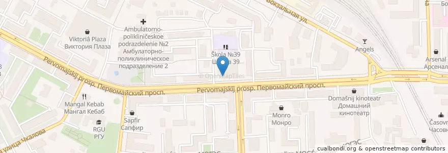 Mapa de ubicacion de СМП Банк en Russia, Distretto Federale Centrale, Рязанская Область, Городской Округ Рязань.