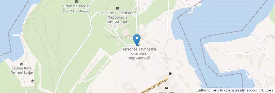 Mapa de ubicacion de Зеленая Пирамида en Russie, District Fédéral Du Sud, Sébastopol, Севастополь, Гагаринский Район, Гагаринский Округ.