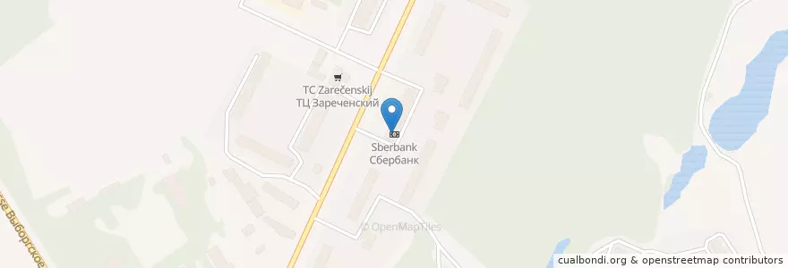 Mapa de ubicacion de Sberbank en Russia, Northwestern Federal District, Leningrad Oblast, Vsevolozhsky District, Сертоловское Городское Поселение.