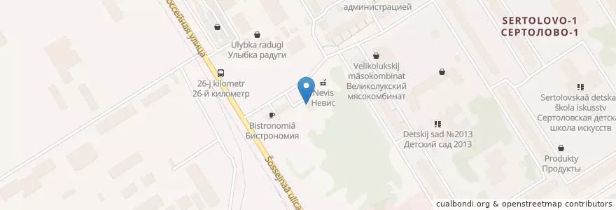 Mapa de ubicacion de Татнефть en Russland, Föderationskreis Nordwest, Oblast Leningrad, Всеволожский Район, Сертоловское Городское Поселение.