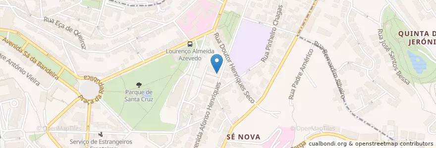 Mapa de ubicacion de Café Maria en Portugal, Centre, Baixo Mondego, Coïmbre, Coïmbre, Sé Nova, Santa Cruz, Almedina E São Bartolomeu.