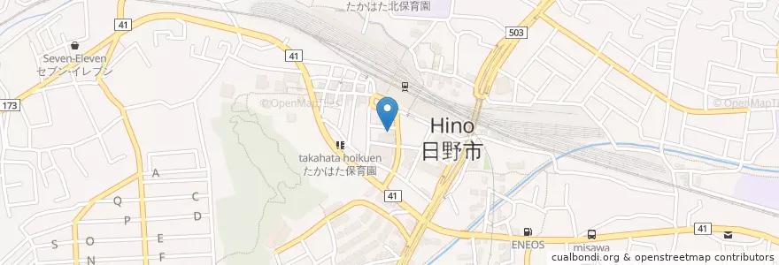 Mapa de ubicacion de 高幡耳鼻咽喉科 en 日本, 東京都, 日野市.