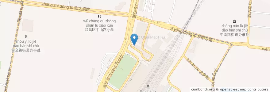 Mapa de ubicacion de KFC en 중국, 후베이성, 우한시, 우창구, 首义路街道.