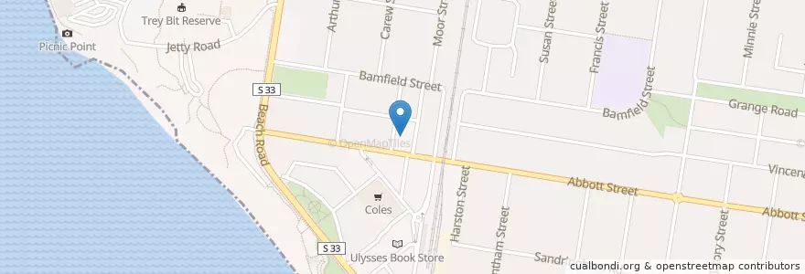 Mapa de ubicacion de Bayside Police Station en أستراليا, ولاية فيكتوريا, City Of Bayside.