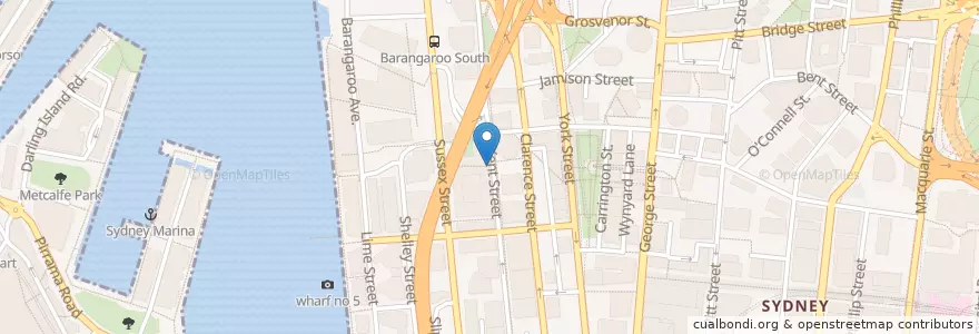 Mapa de ubicacion de Sun Parking en 오스트레일리아, New South Wales, Council Of The City Of Sydney, 시드니.