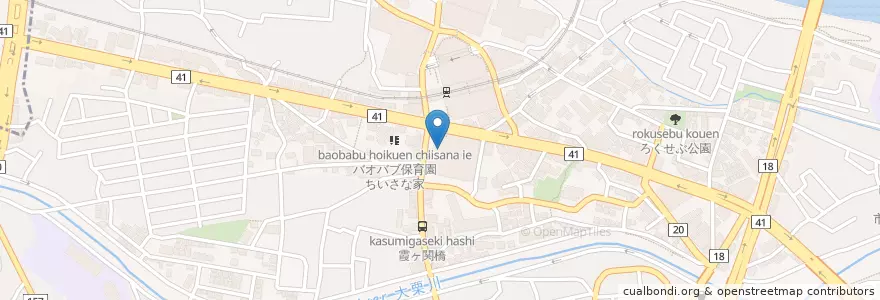 Mapa de ubicacion de スターバックス en 日本, 東京都, 多摩市.
