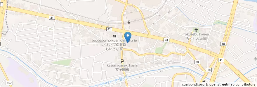 Mapa de ubicacion de ワタナベ歯科 en 일본, 도쿄도, 多摩市.