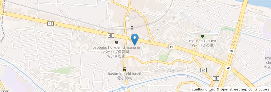 Mapa de ubicacion de 聖蹟桜ヶ丘駅出張所 en Giappone, Tokyo, 多摩市.