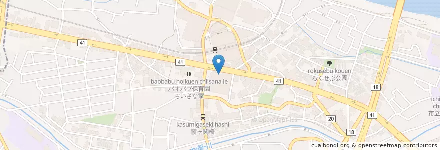 Mapa de ubicacion de 関戸公民館 en Jepun, 東京都, 多摩市.