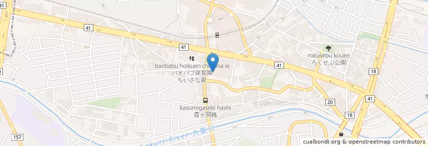 Mapa de ubicacion de 富澤歯科医院 en 일본, 도쿄도, 多摩市.