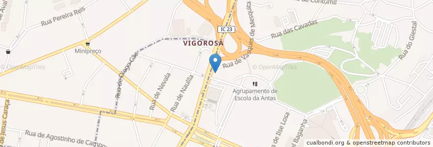Mapa de ubicacion de Café Babo en Portugal, Norte, Área Metropolitana Do Porto, Porto, Porto, Bonfim.