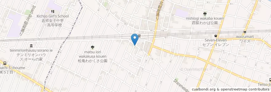 Mapa de ubicacion de だんまや水産 en Japonya, 東京都, 杉並区.