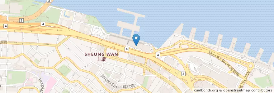 Mapa de ubicacion de Shum Tak Centre Taxi Rank en Chine, Guangdong, Hong Kong, Île De Hong Kong, Nouveaux Territoires, 中西區 Central And Western District.