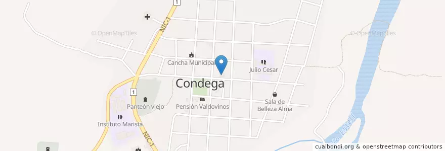 Mapa de ubicacion de Mercado Municipal en 尼加拉瓜, Estelí, Condega (Municipio).