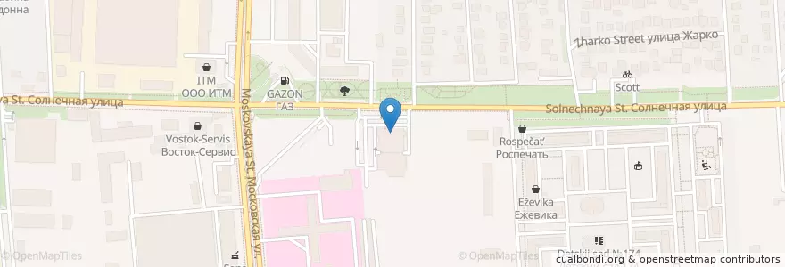 Mapa de ubicacion de Сбербанк en 러시아, 남부연방관구, Краснодарский Край, Городской Округ Краснодар.