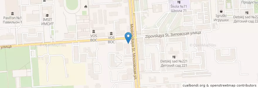 Mapa de ubicacion de Обедoff en Россия, Южный Федеральный Округ, Краснодарский Край, Городской Округ Краснодар.