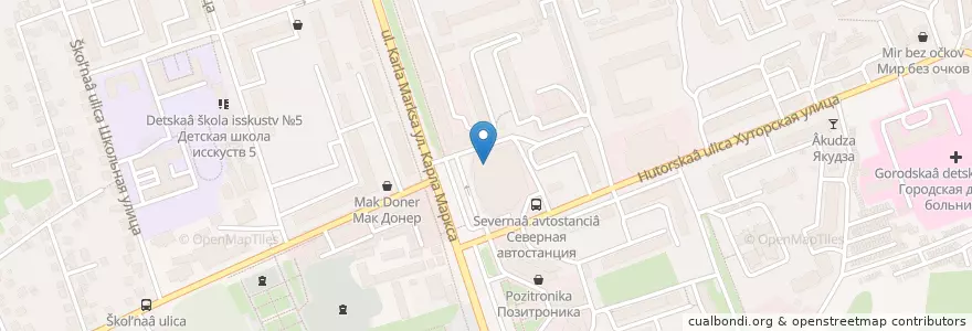 Mapa de ubicacion de Европейский en Russie, District Fédéral Central, Oblast De Koursk, Курский Район, Городской Округ Курск.